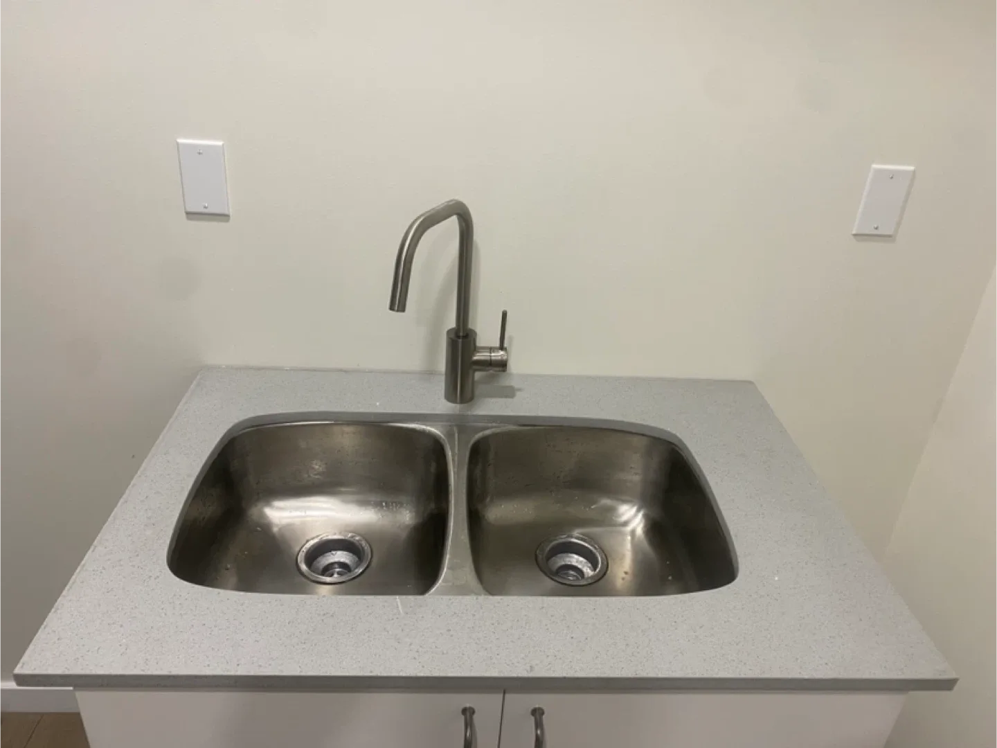 Double Stainless Steel Kitchen Sink with Countertop