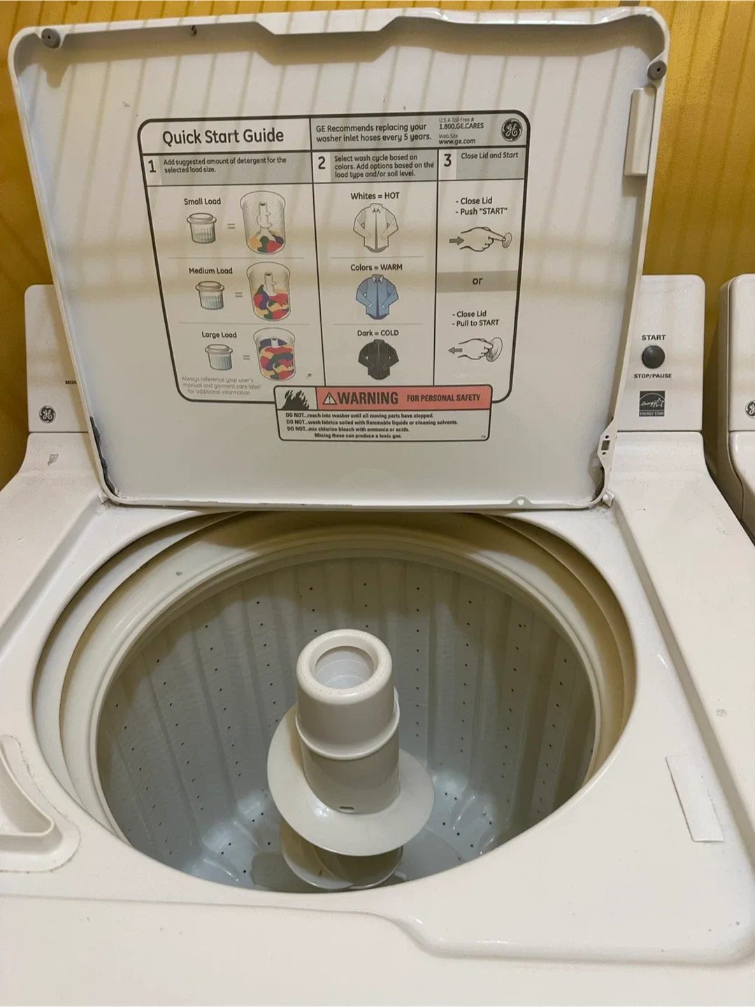 GE Washer and Dryer Set - White image indicator(3)