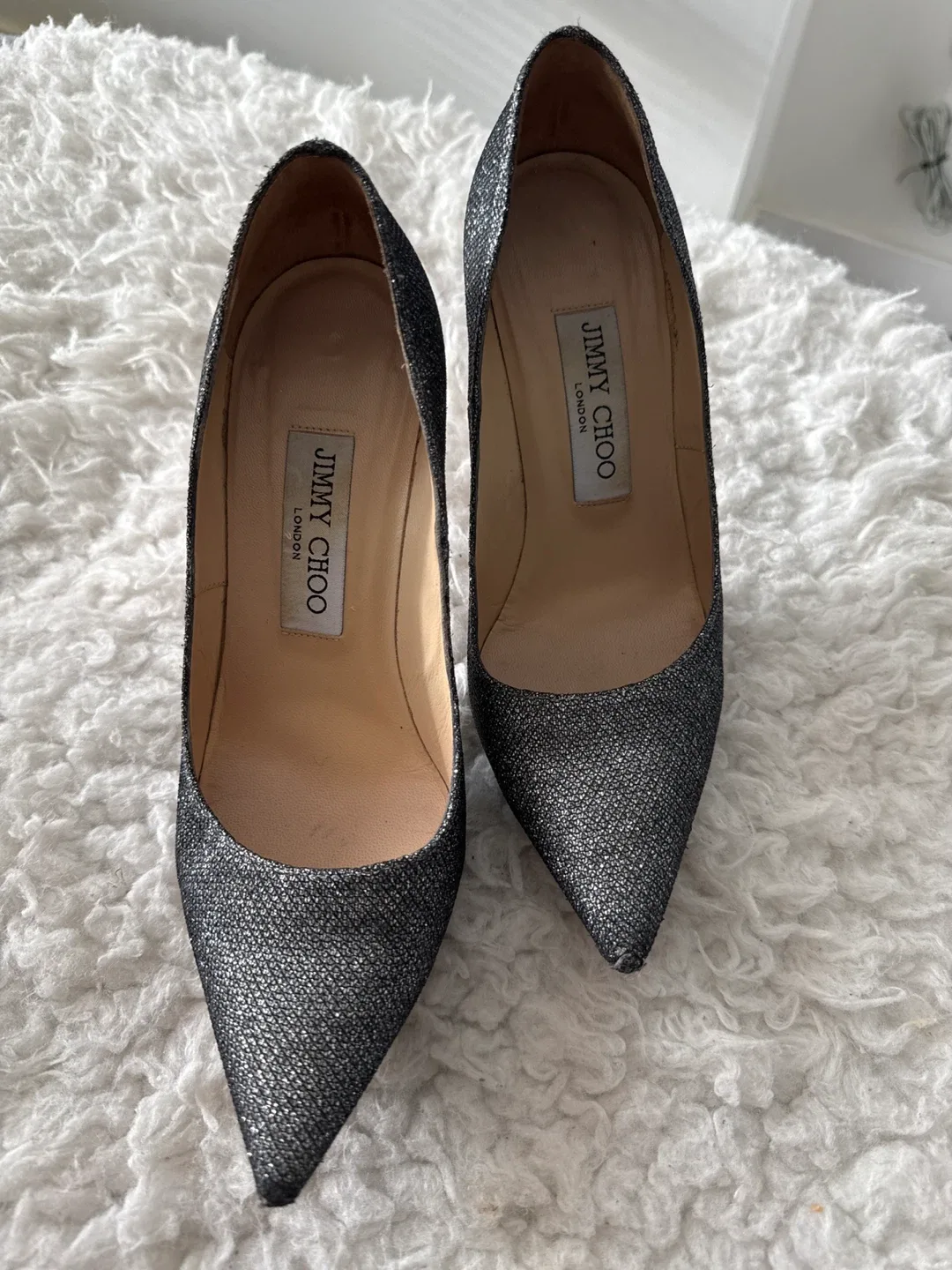 Jimmy Choo Glitter Heels