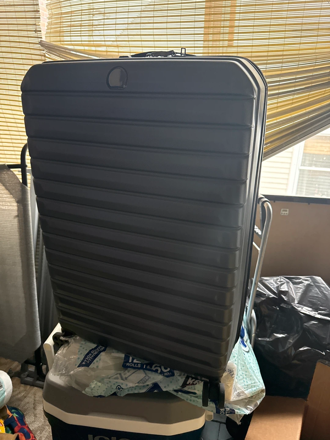 Gray Hardside Spinner Suitcase
