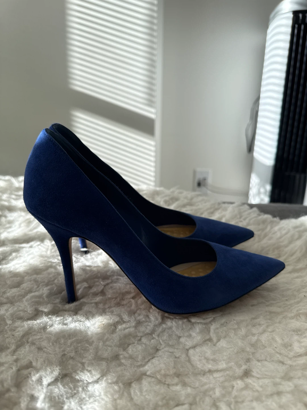 Christian Dior Blue Suede Heels Size 36 - photo 2