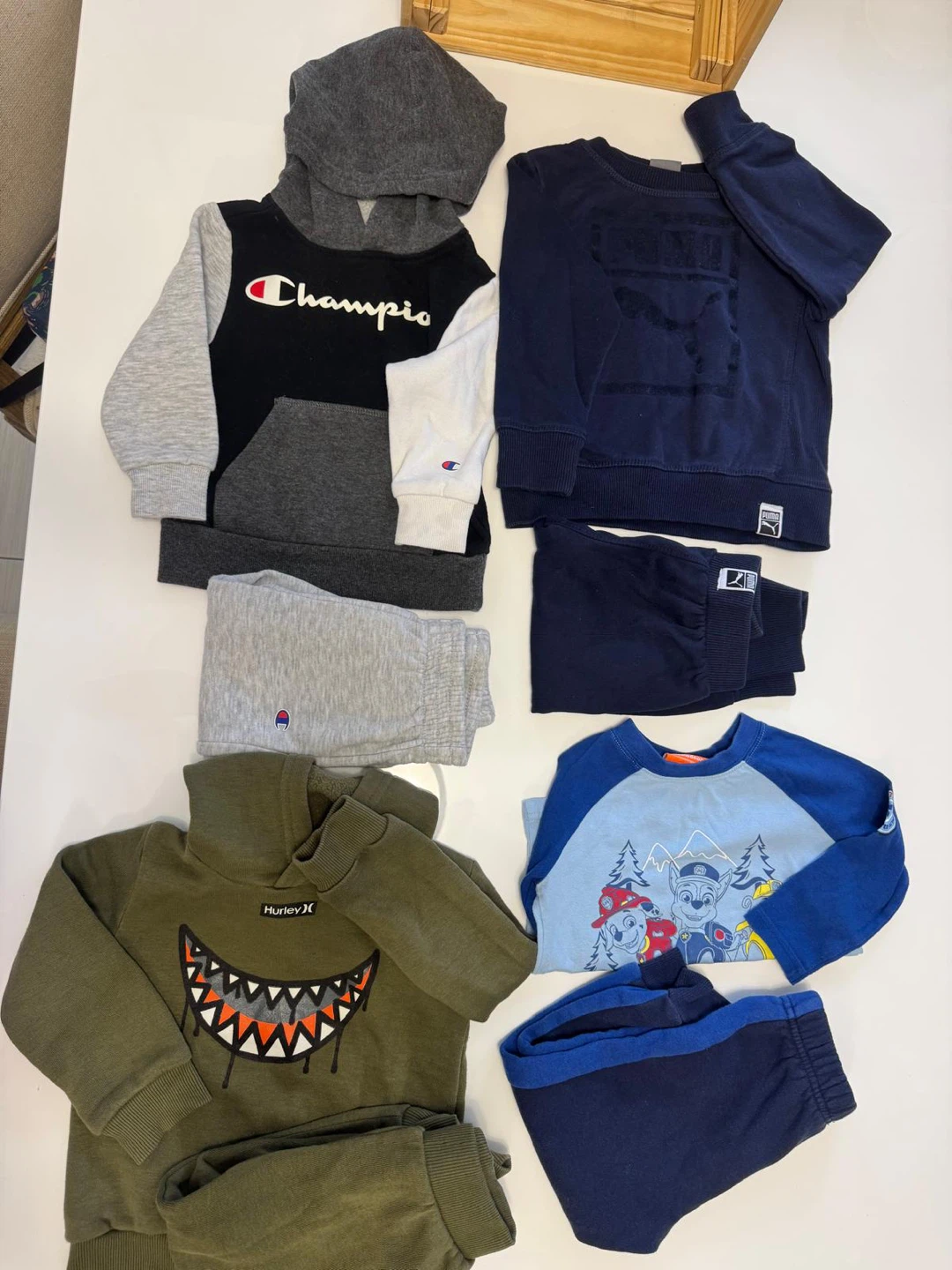 Kids' Clothing Bundle: Pants, Shirts, Sleepers - photo 4