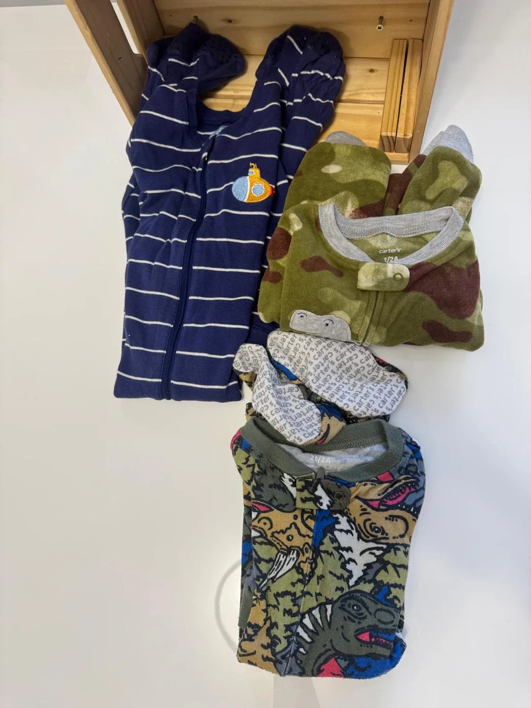 Kids' Clothing Bundle: Pants, Shirts, Sleepers