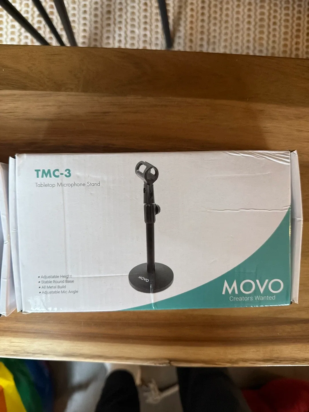 Movo TMC-3 Tabletop Microphone Stand