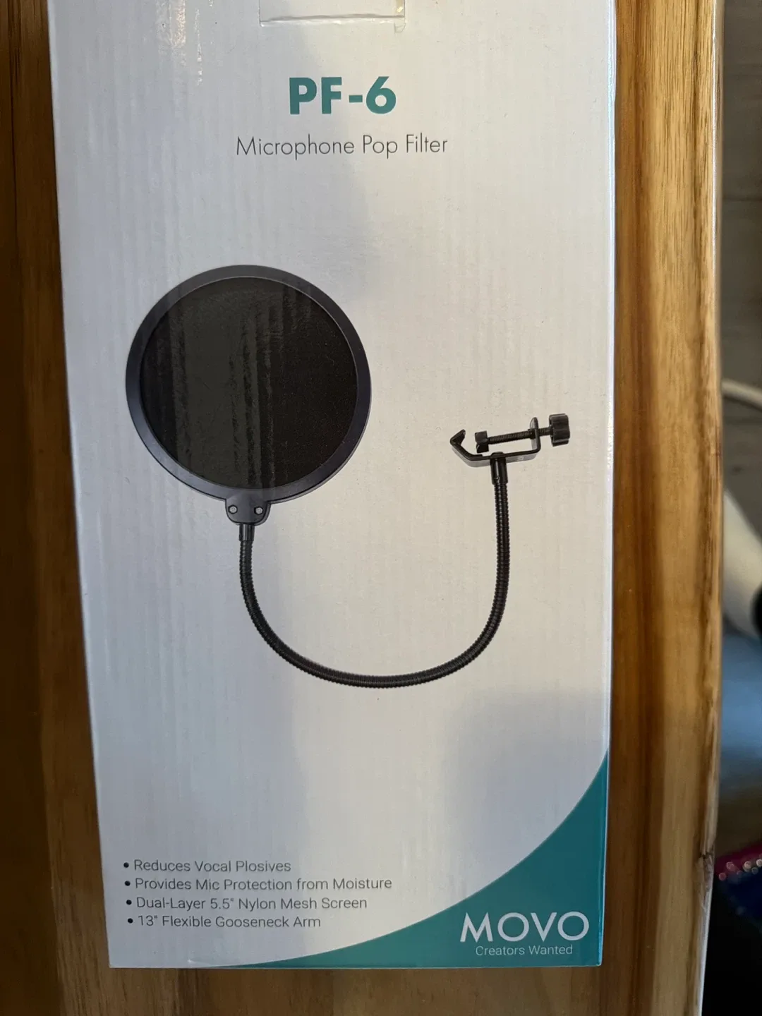 Movo PF-6 Microphone Pop Filter - Like New!