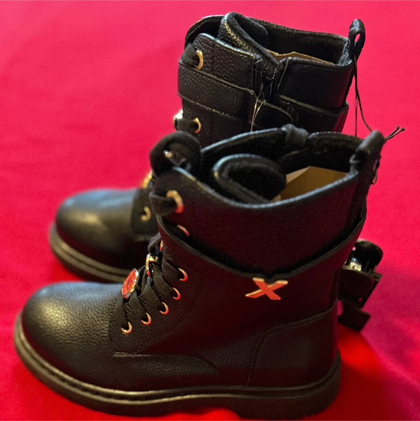 #Cleanout New MEXX Black Leather Boots - Size 2 image indicator(3)