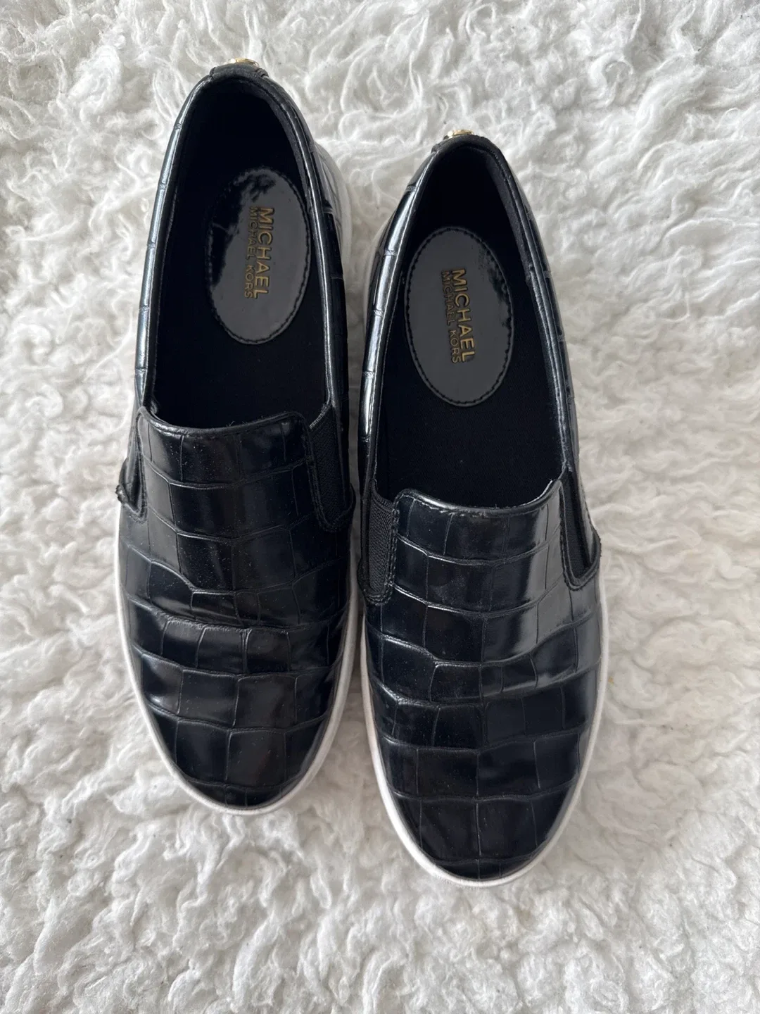 Michael Kors Black Slip-On Sneakers