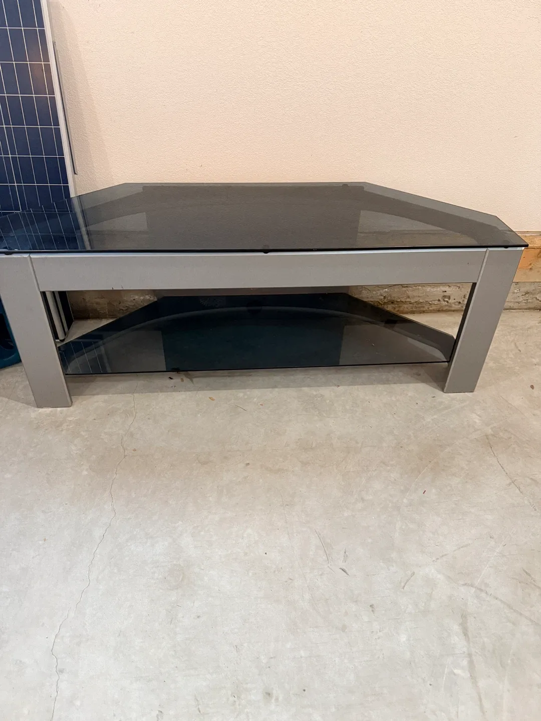 Glass TV Stand - 54" Wide