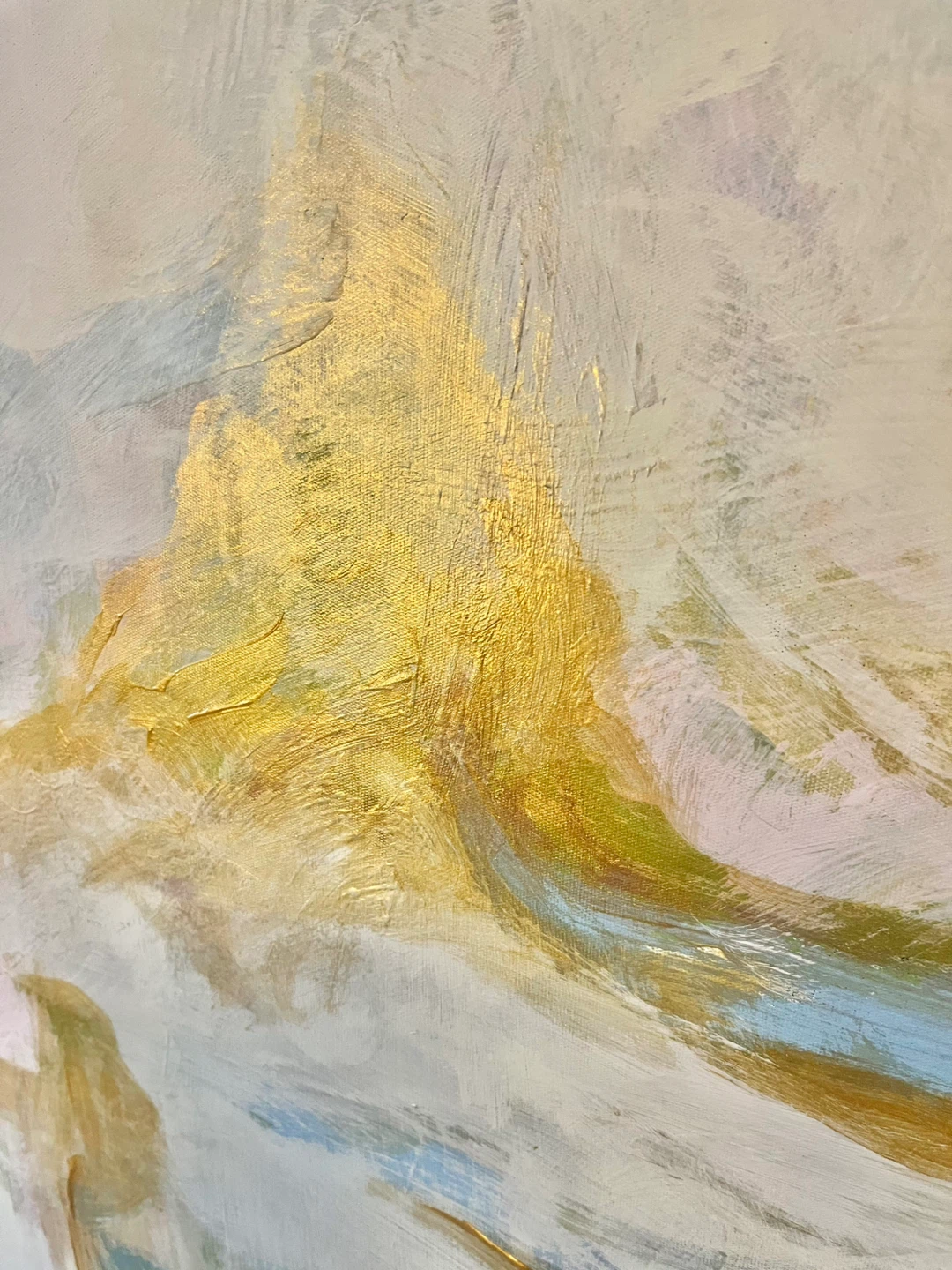 Original Abstract Painting with Gold Frame - photo 5