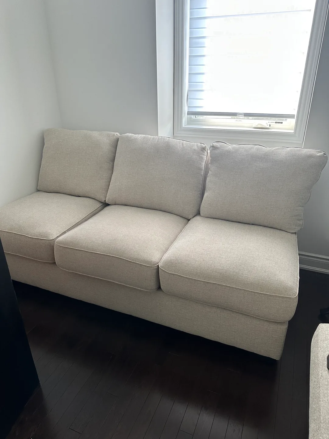 Beige 3-Seat Sofa