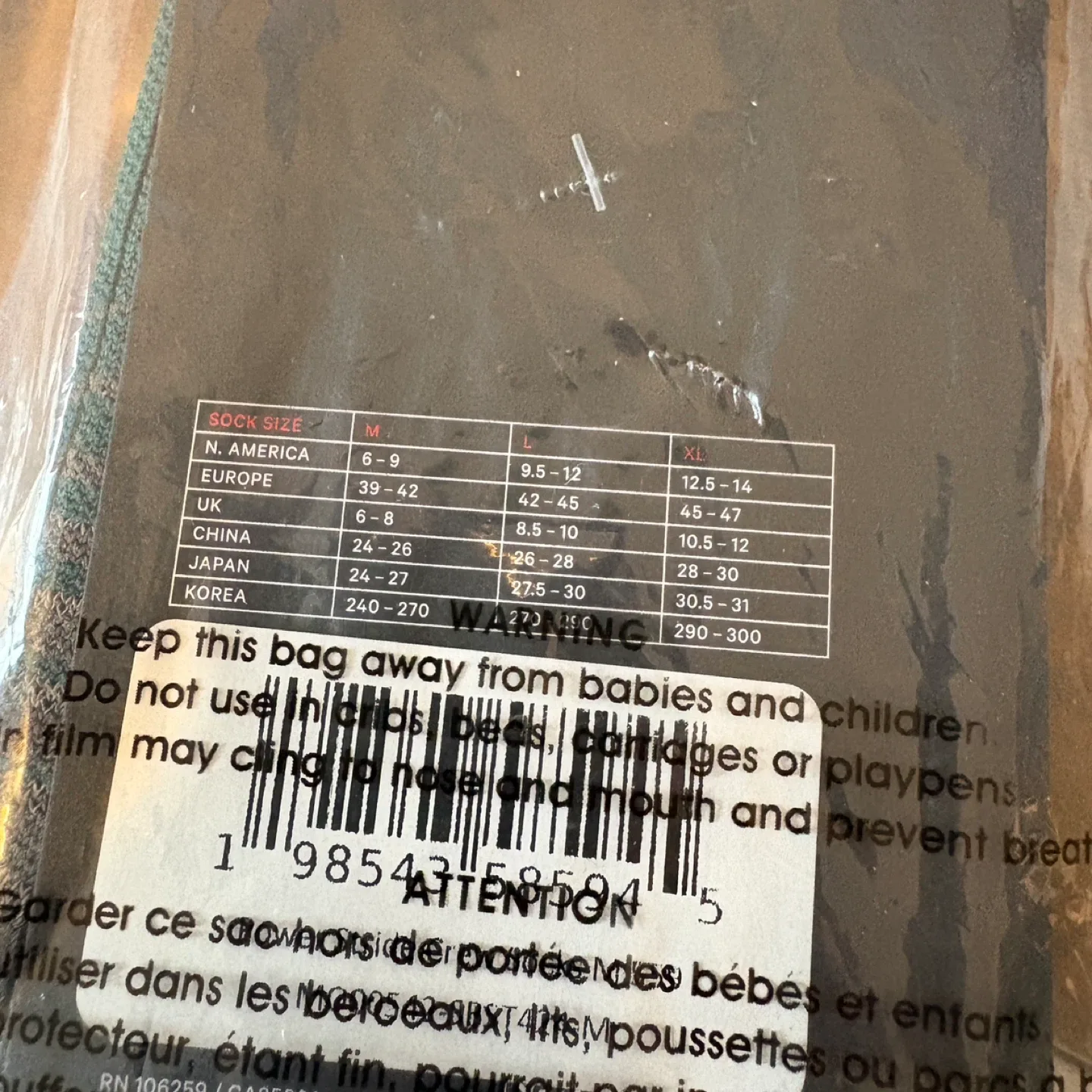 NEW Lululemon x Pelaton Men's Power Stride Crew Socks Sz M image indicator(5)