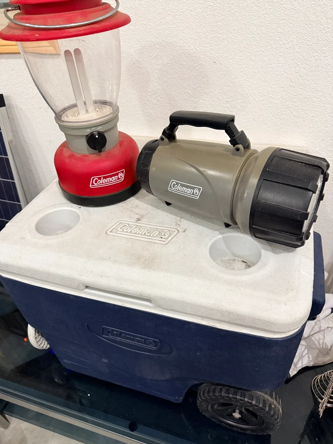 Coleman Lantern & Flashlight, Coleman Cooler