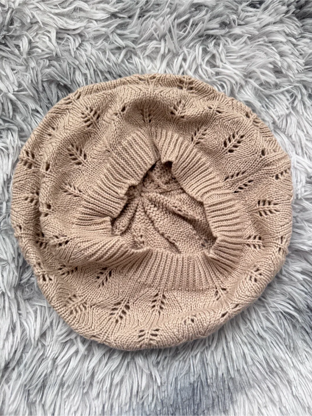 Aldo Beige Knit Beret image indicator(2)