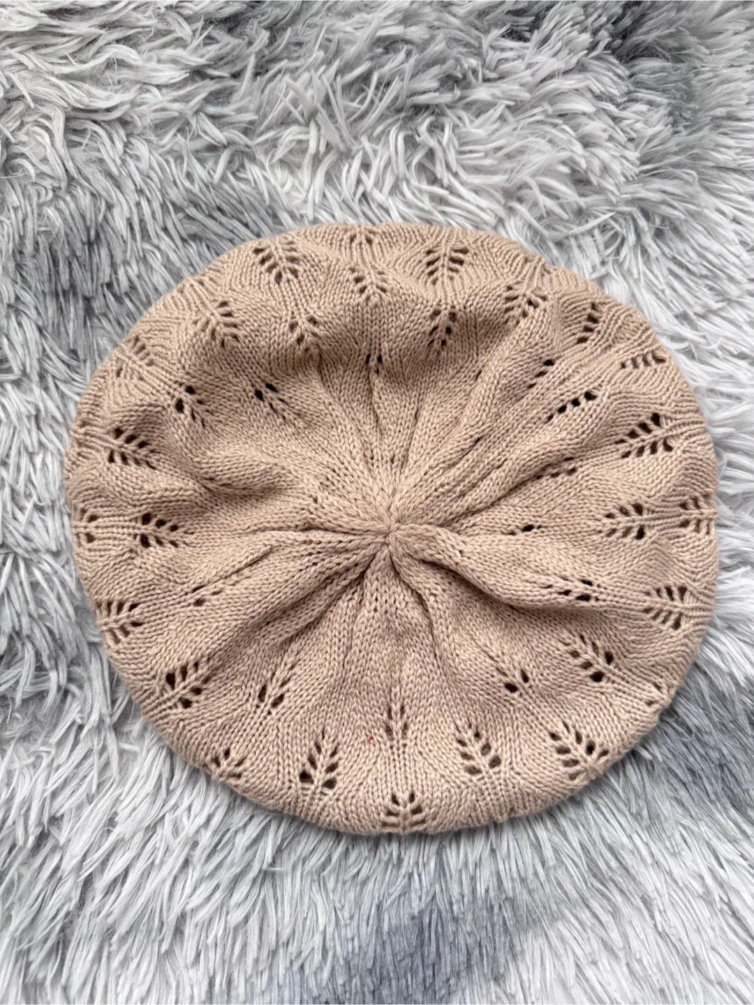 Aldo Beige Knit Beret