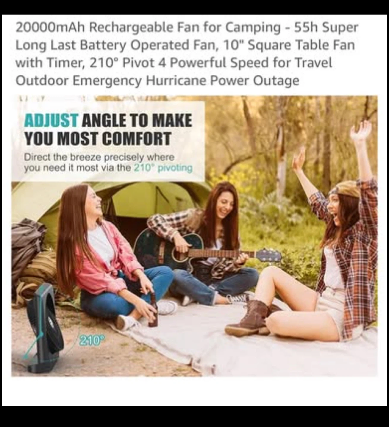 New Rechargeable - Fan for cordless comfort. - photo 5