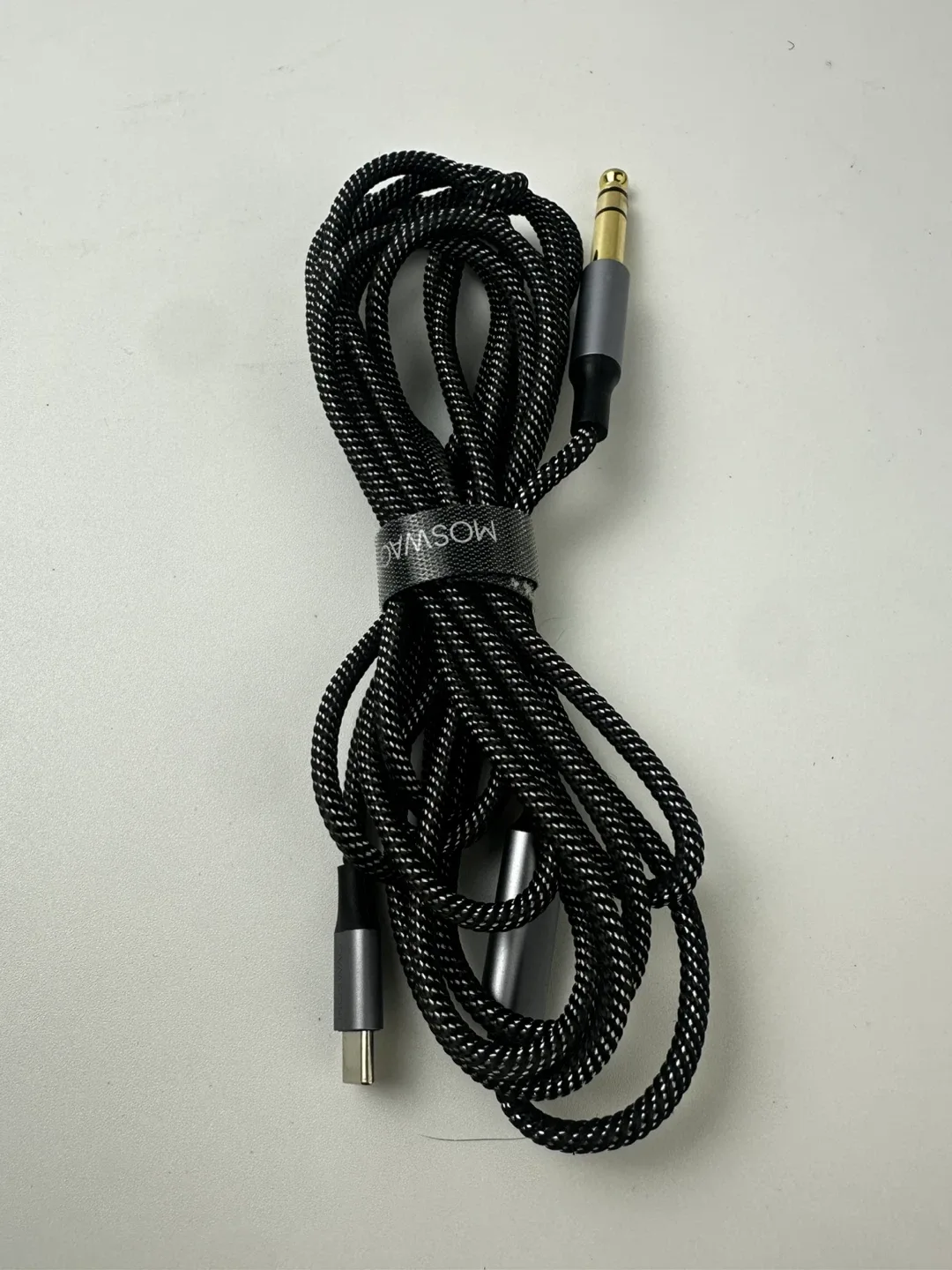 MOSWAG USB-C to 6.35mm (1/4”) Audio Cable — 3m Braided, New