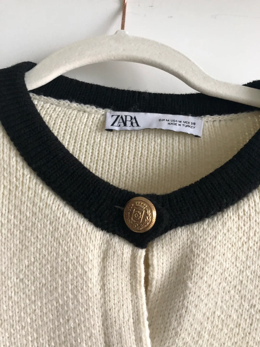 Zara Cream Cardigan - Size M image indicator(4)