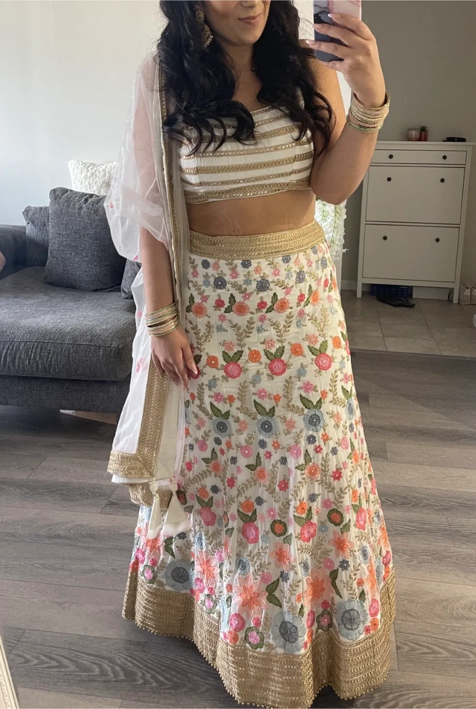 Floral Lehenga Choli Set
