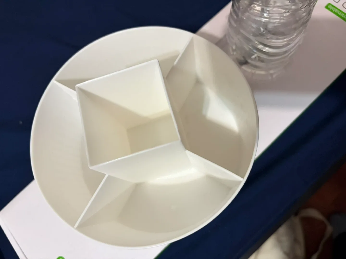 White Round Desk Organizer for office or makeup image indicator(2)