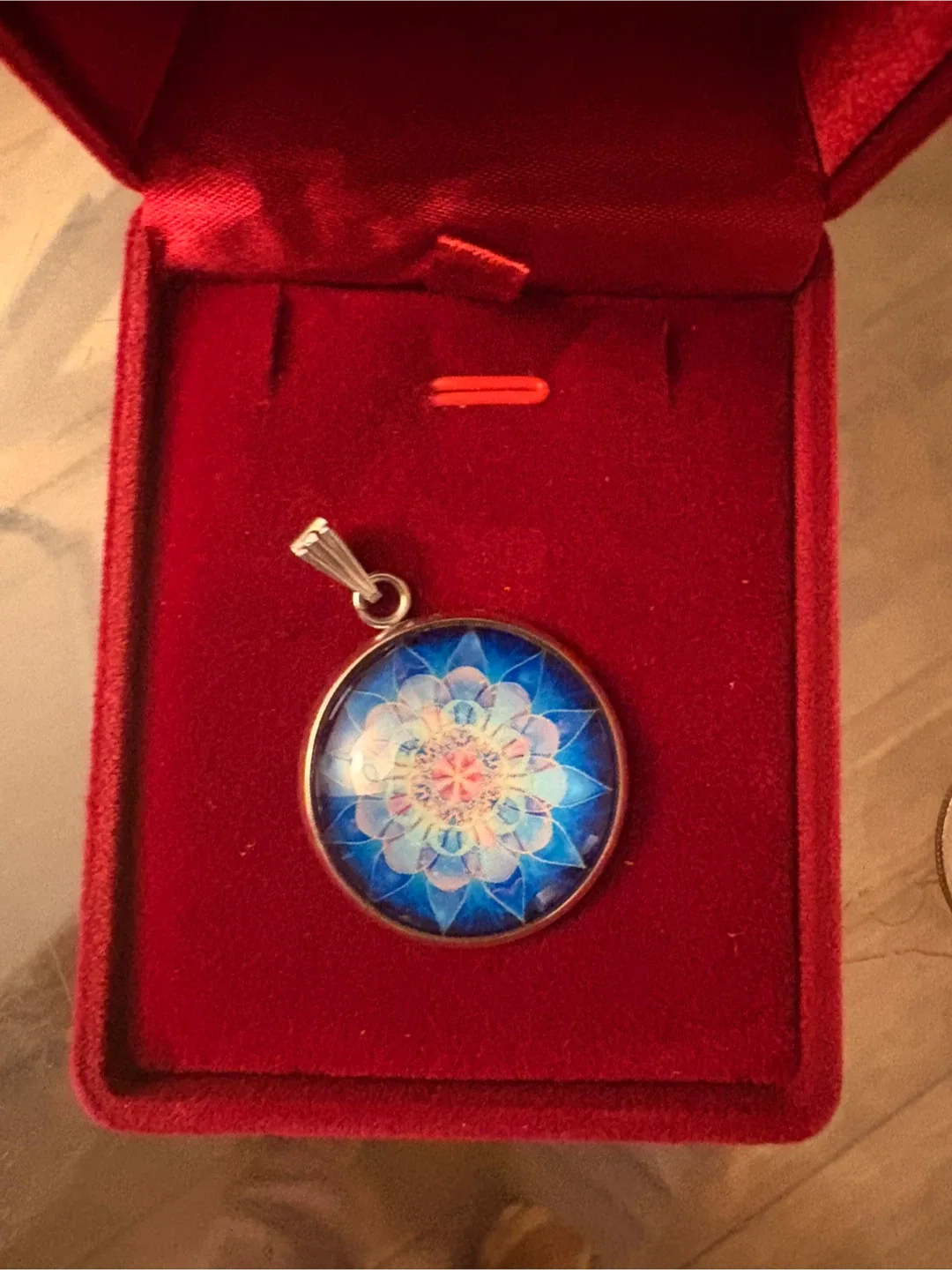 Blue Mandala Pendant