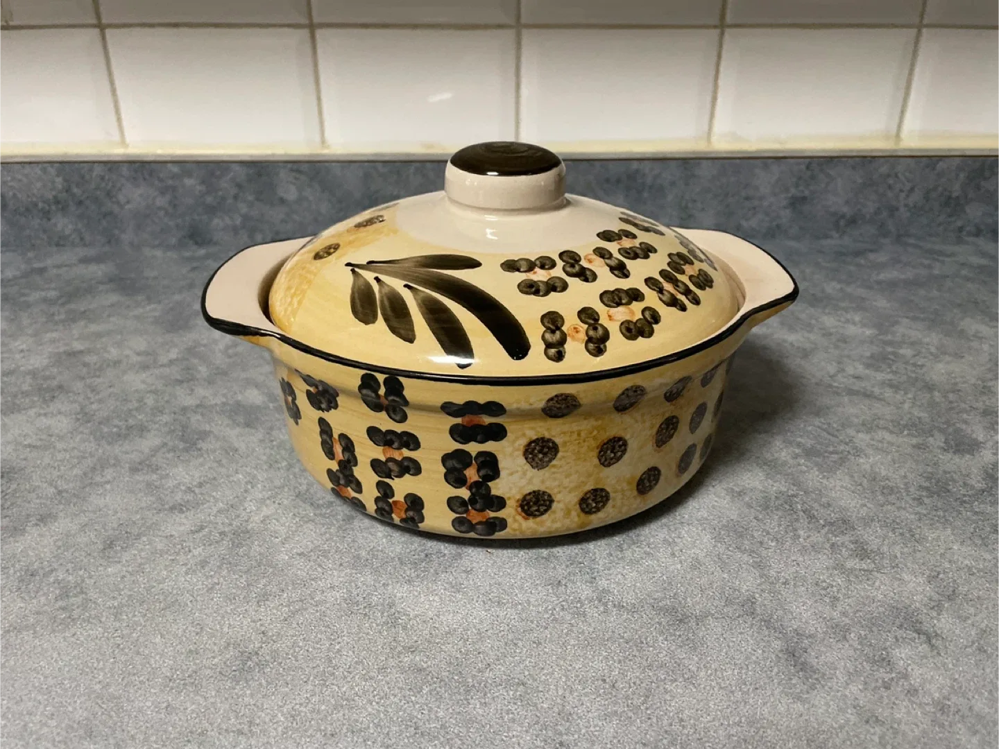 Decorative Ceramic Dish with Lid