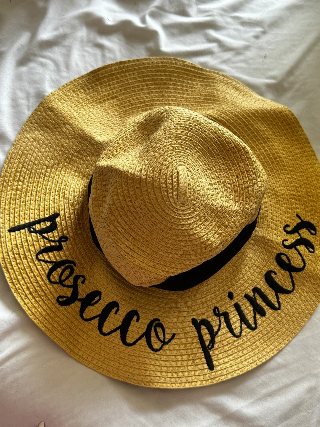 Prosecco Princess Straw Hat