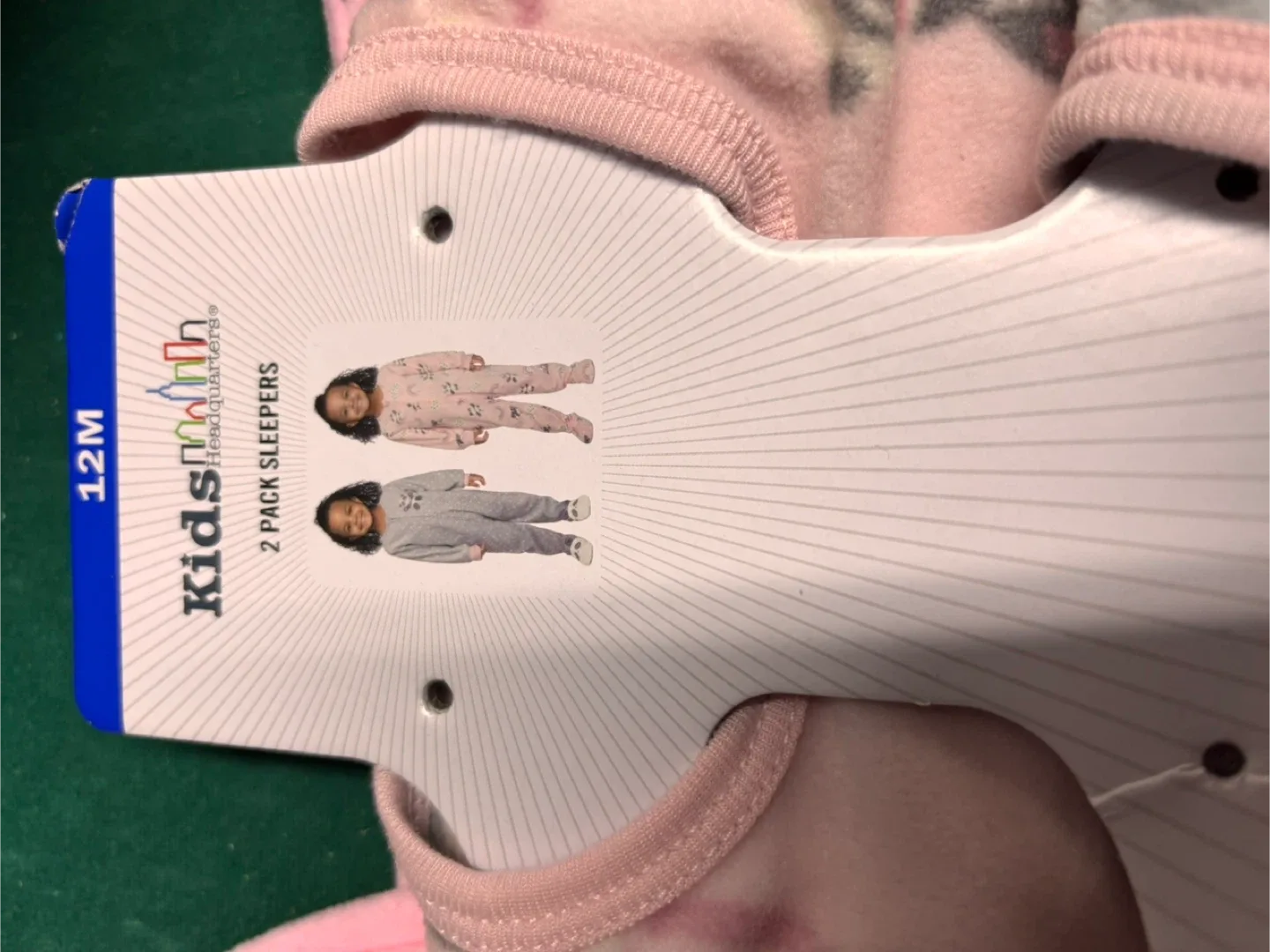 Kids Headquarters 2-Pack Sleepers - Size 12M