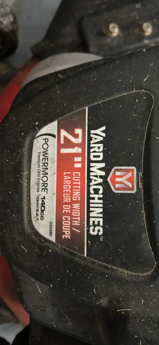 Yard Machines 21" Cutting Width Lawnmower