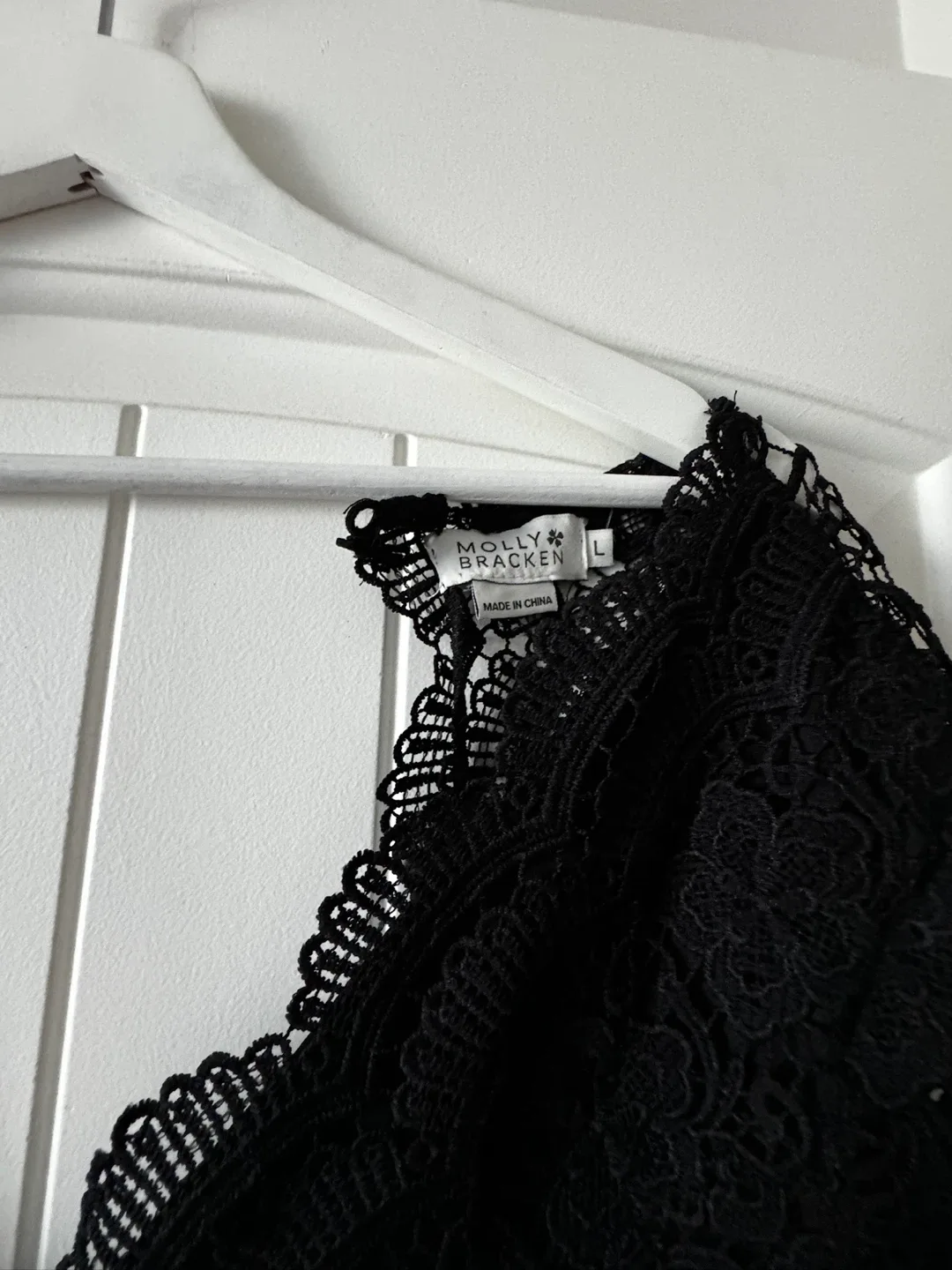 Molly Bracken Black Lace Romper - Size L image indicator(2)