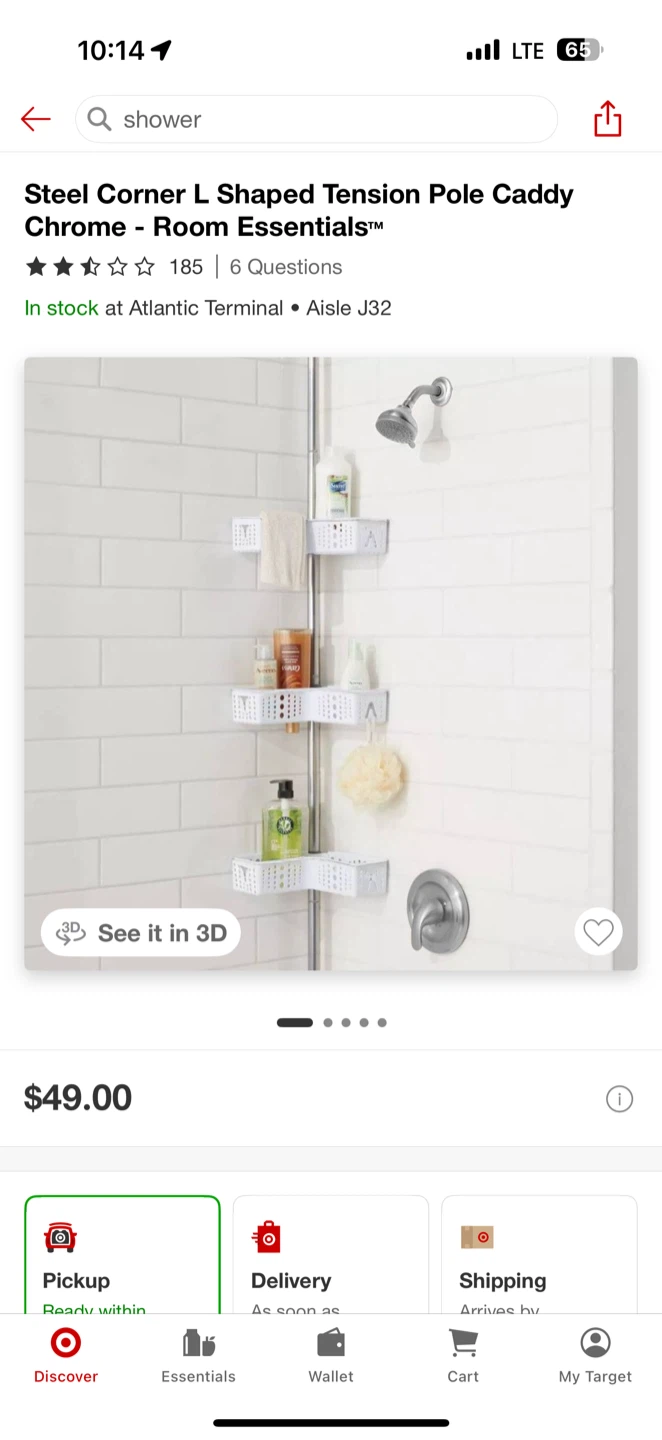 Telescopic Shower Corner Shelf - photo 4