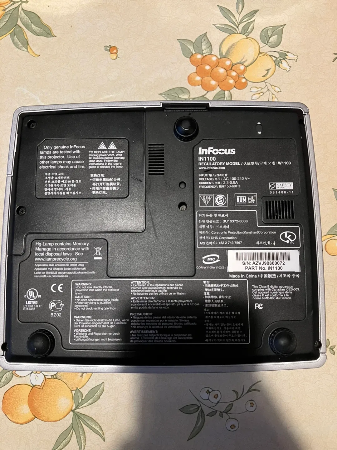 InFocus IN1100 Projector image indicator(4)