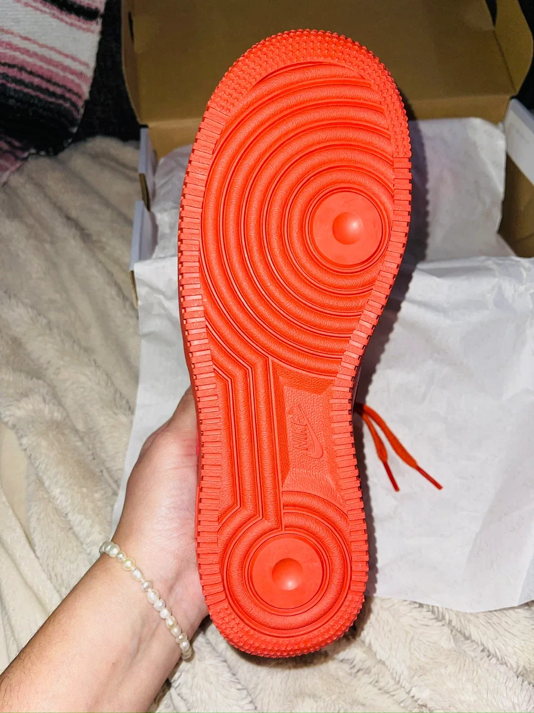 Nike Air Force 1 '07 Triple Orange (Women's) Size 8.5 image indicator(3)