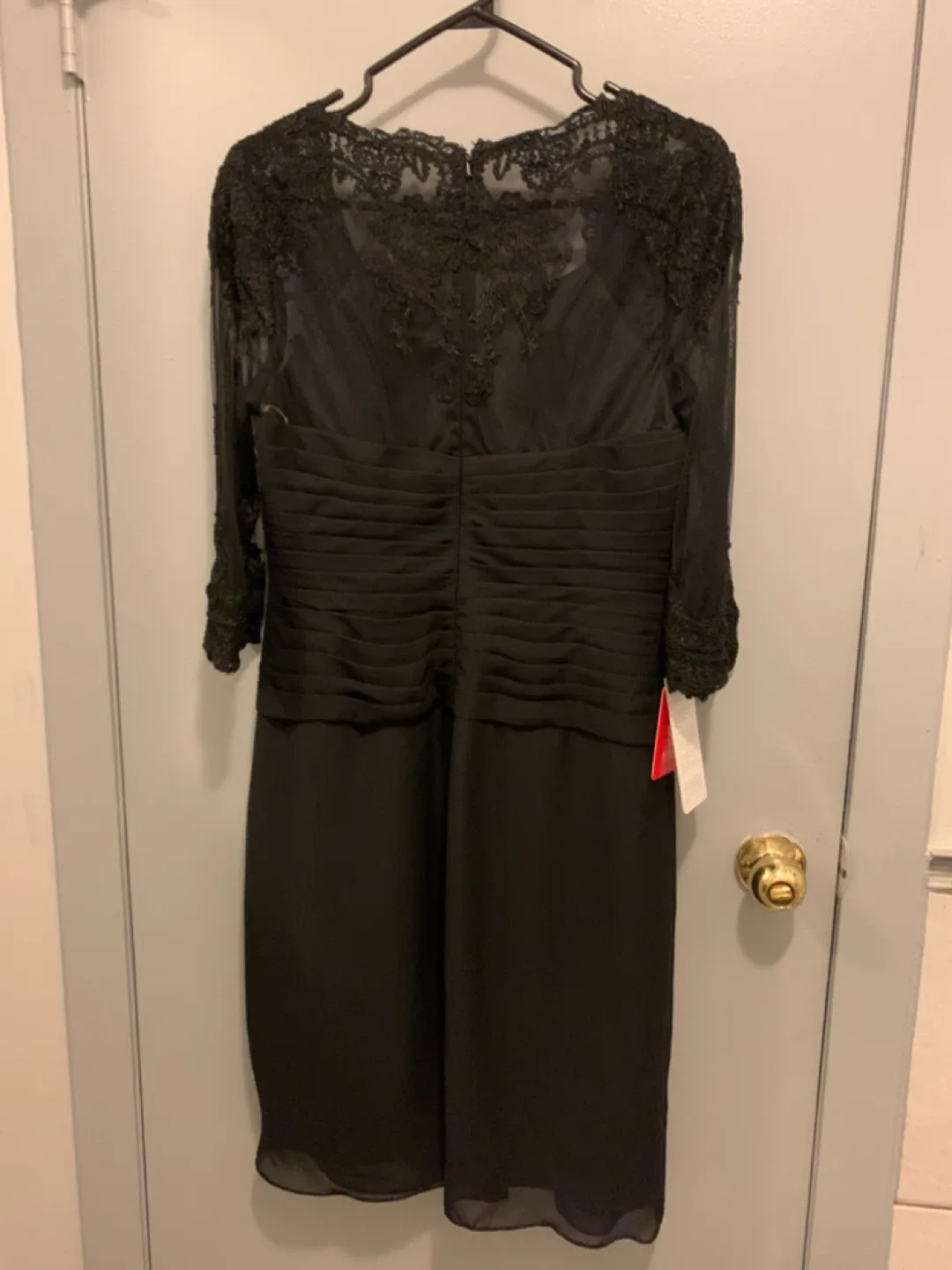 Black Dress with Lace Detail image indicator(4)