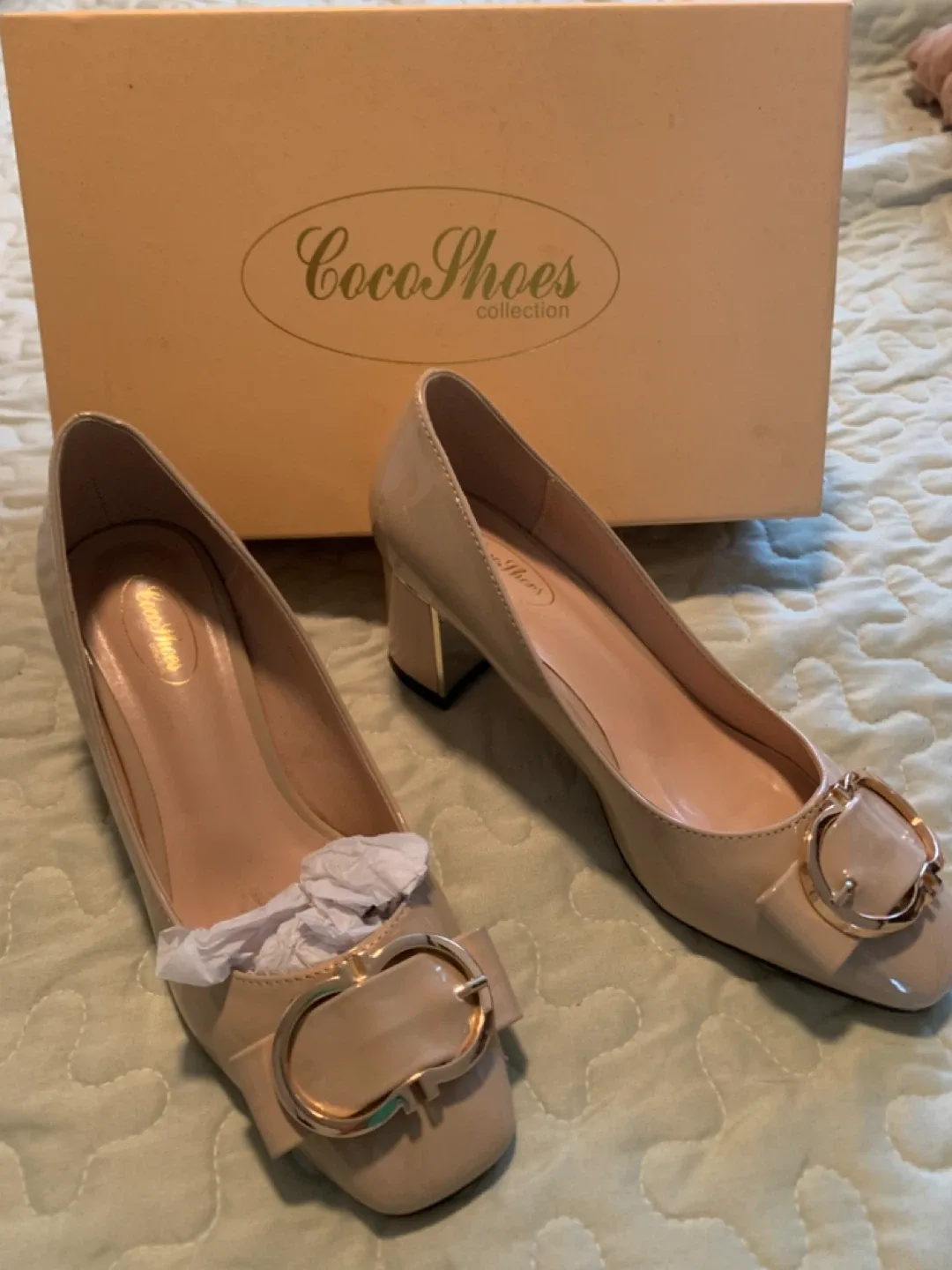 Coco Shoes Nude Heels - Size 36