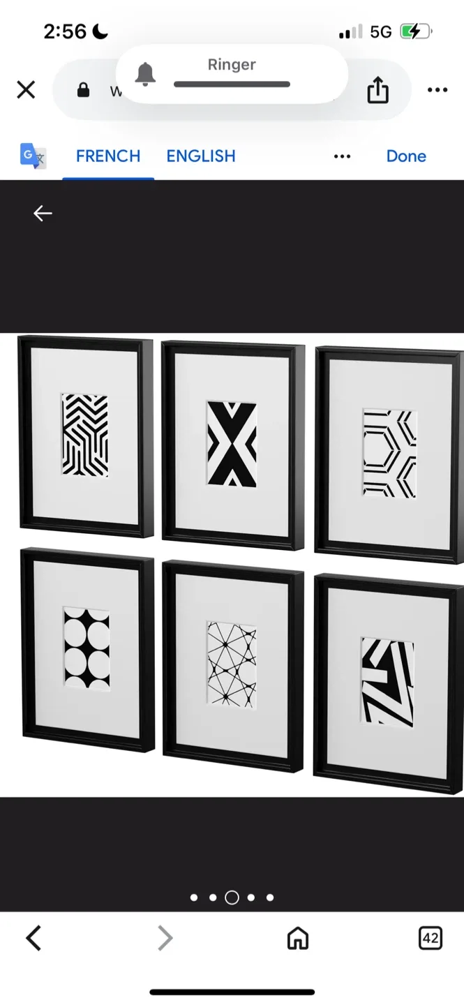 New Wayfair 6-Piece Picture Frame Set image indicator(4)