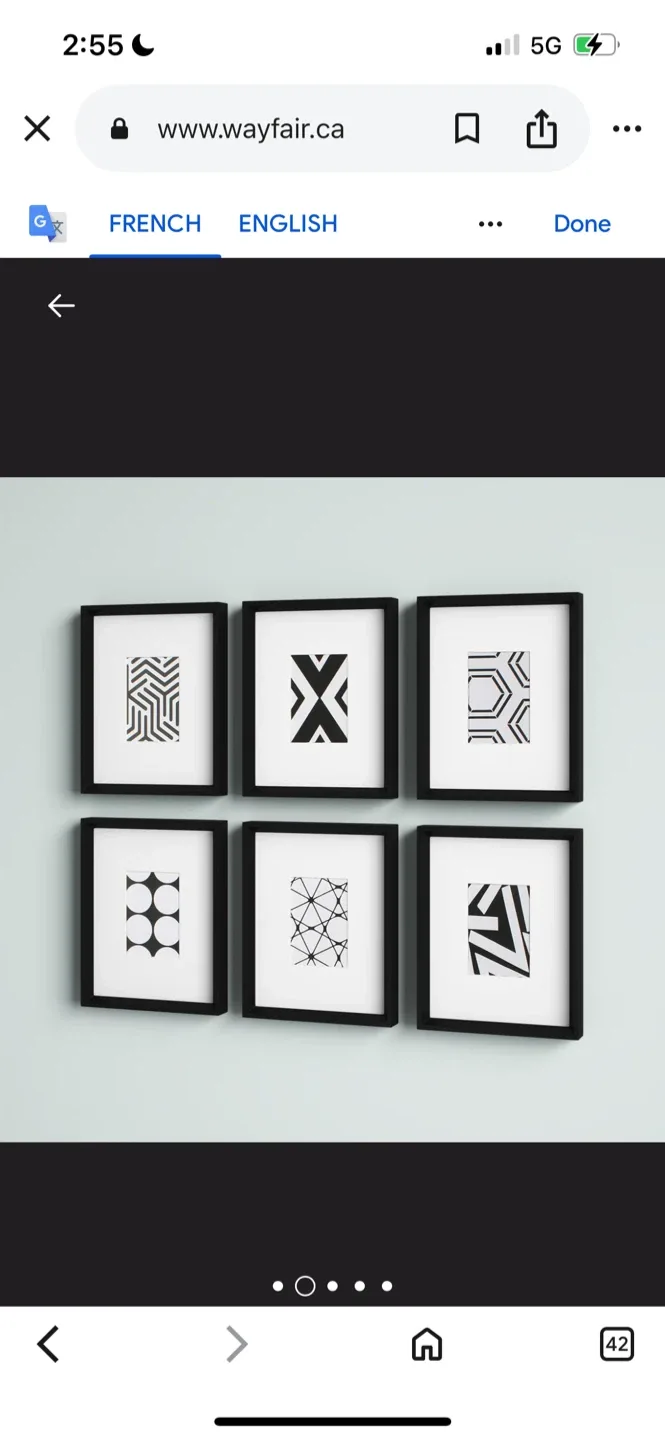 New Wayfair 6-Piece Picture Frame Set