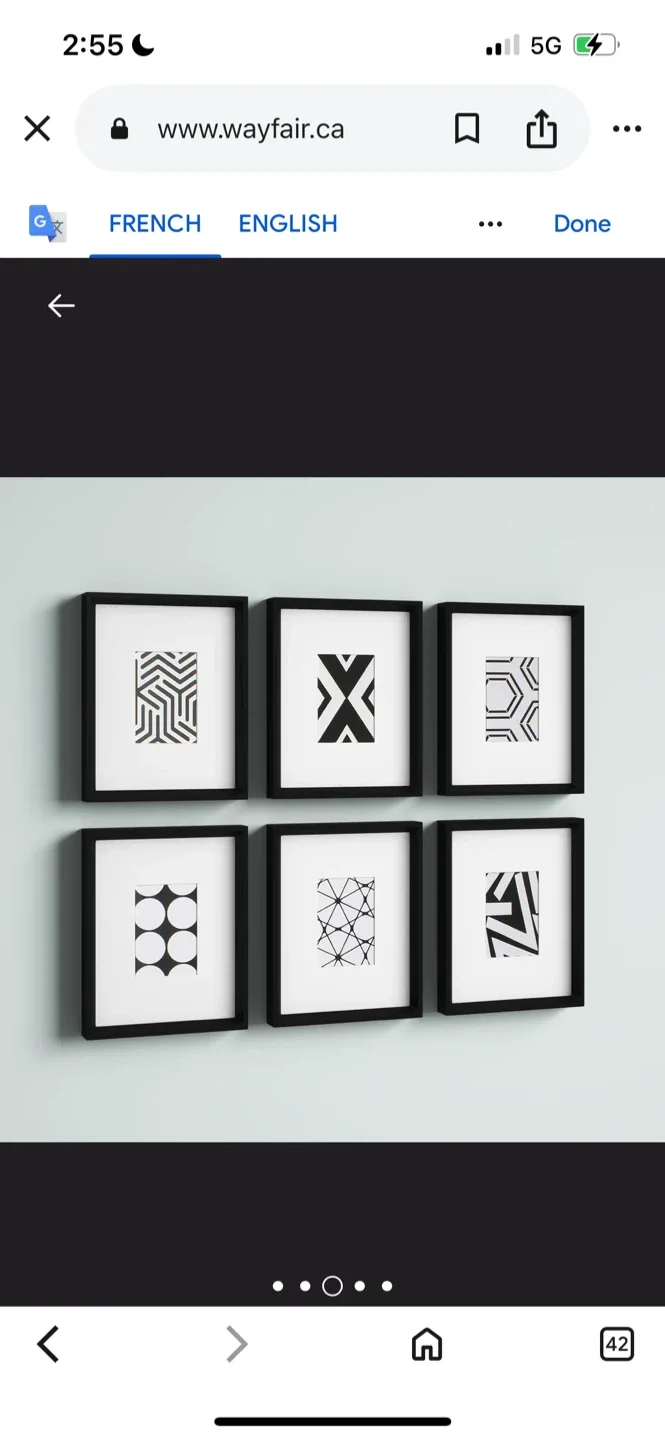 New Wayfair 6-Piece Picture Frame Set image indicator(3)