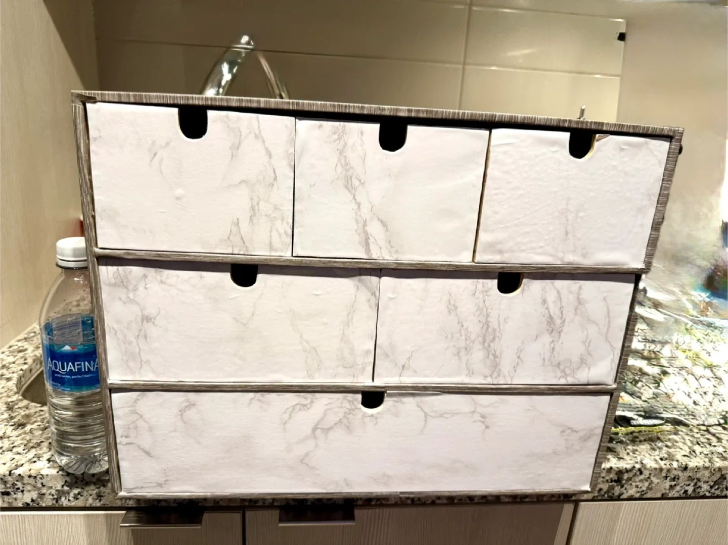 White Marble Drawer Organizer