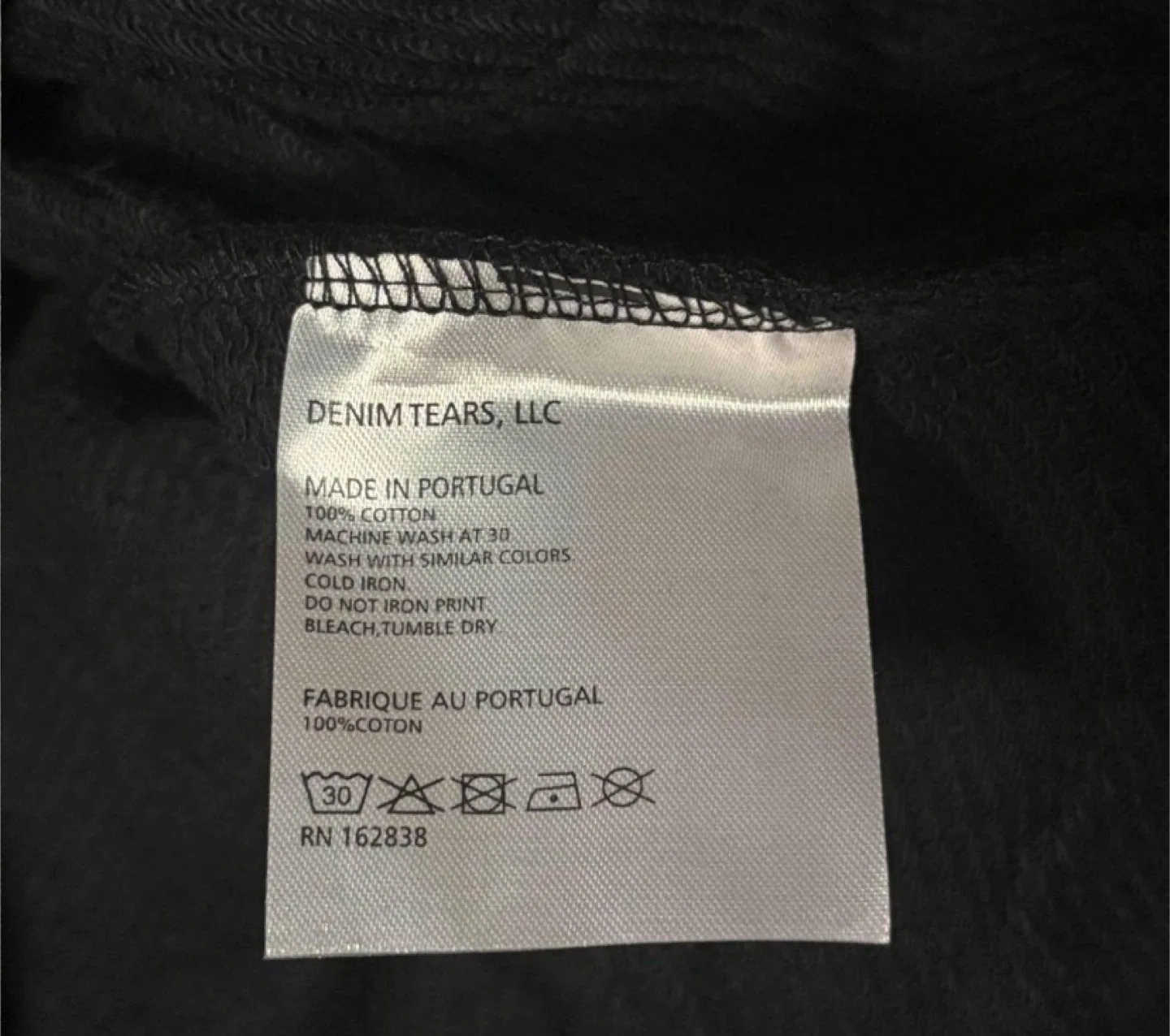 Denim Tears Black Cotton Wreath Hoodie - All Sizes image indicator(5)