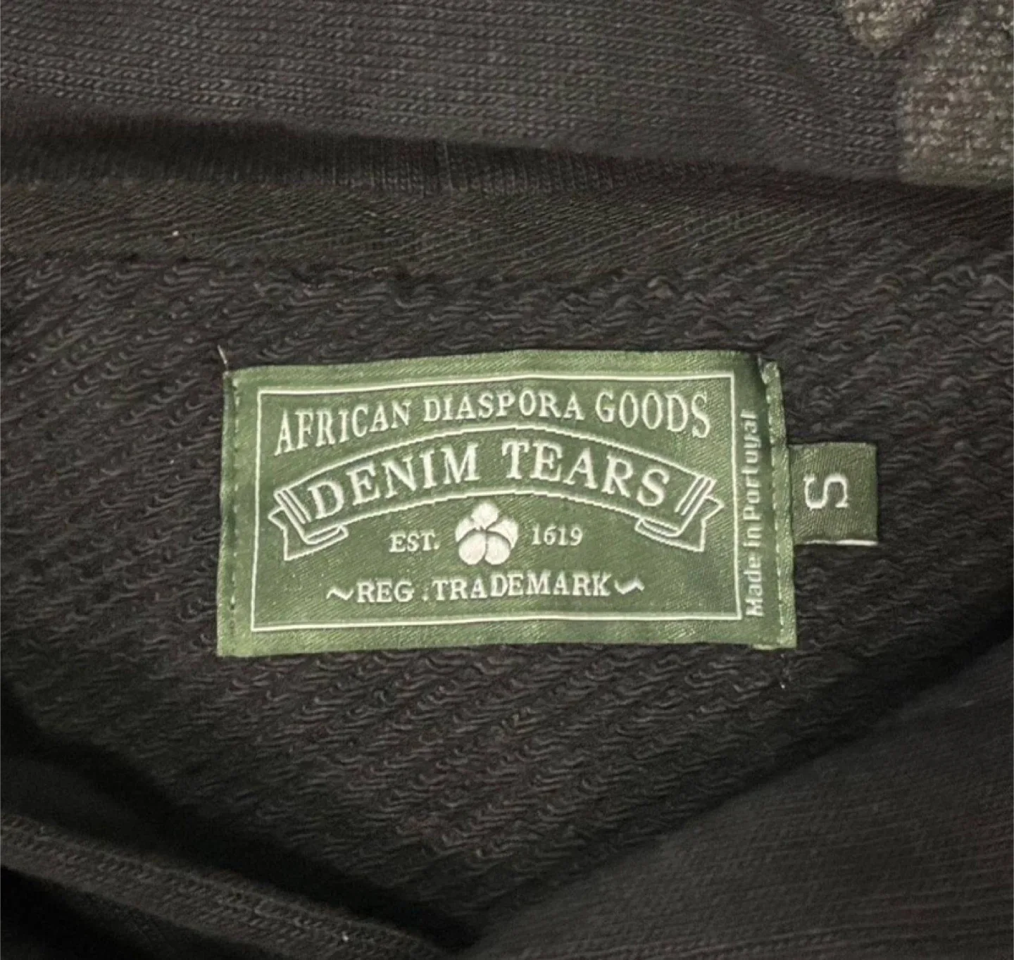 Denim Tears Black Cotton Wreath Hoodie - All Sizes image indicator(4)