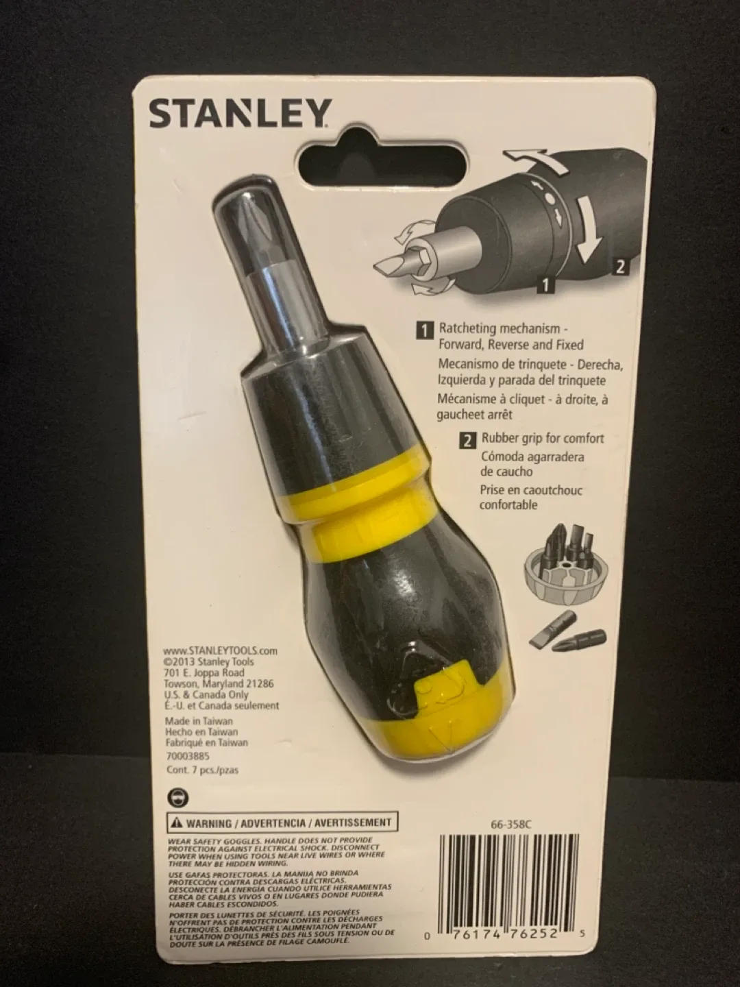 Stanley Stubby Ratcheting Screwdriver - New! image indicator(2)