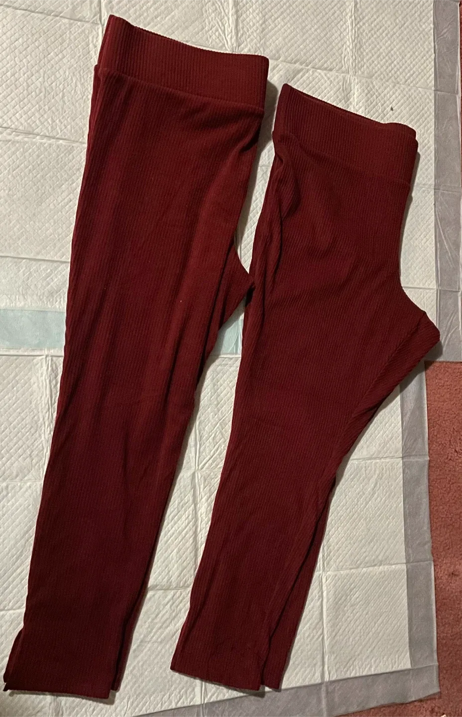 #Cleanout. Old Navy Burgundy Ribbed Leggings - XL & XXL