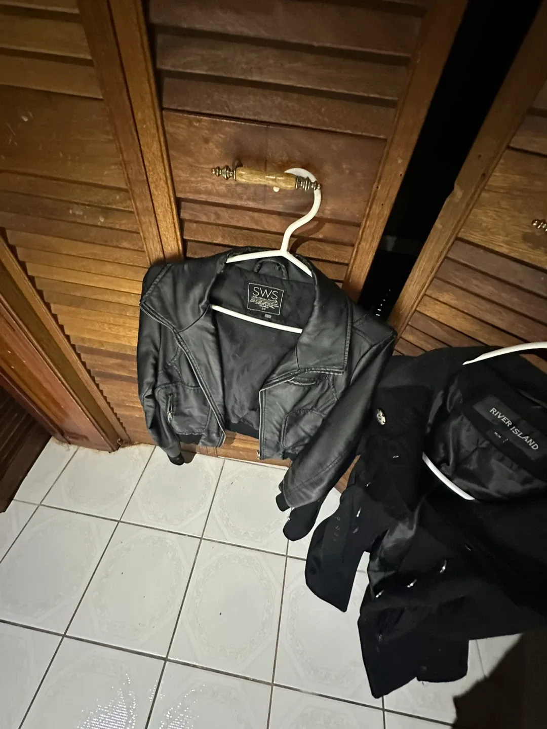 SWS Black Leather Jacket