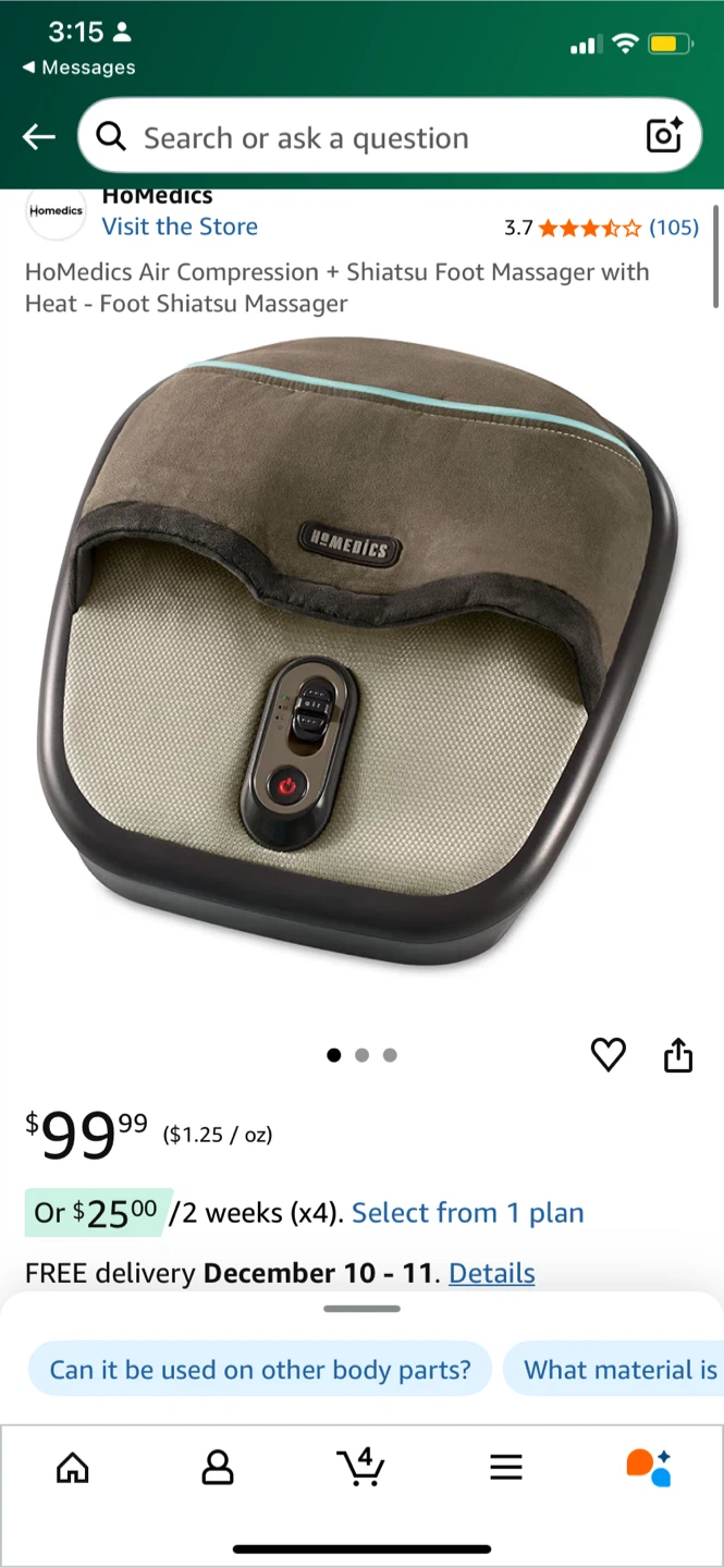 HoMedics Shiatsu + Air Foot Massager with Heat - photo 4
