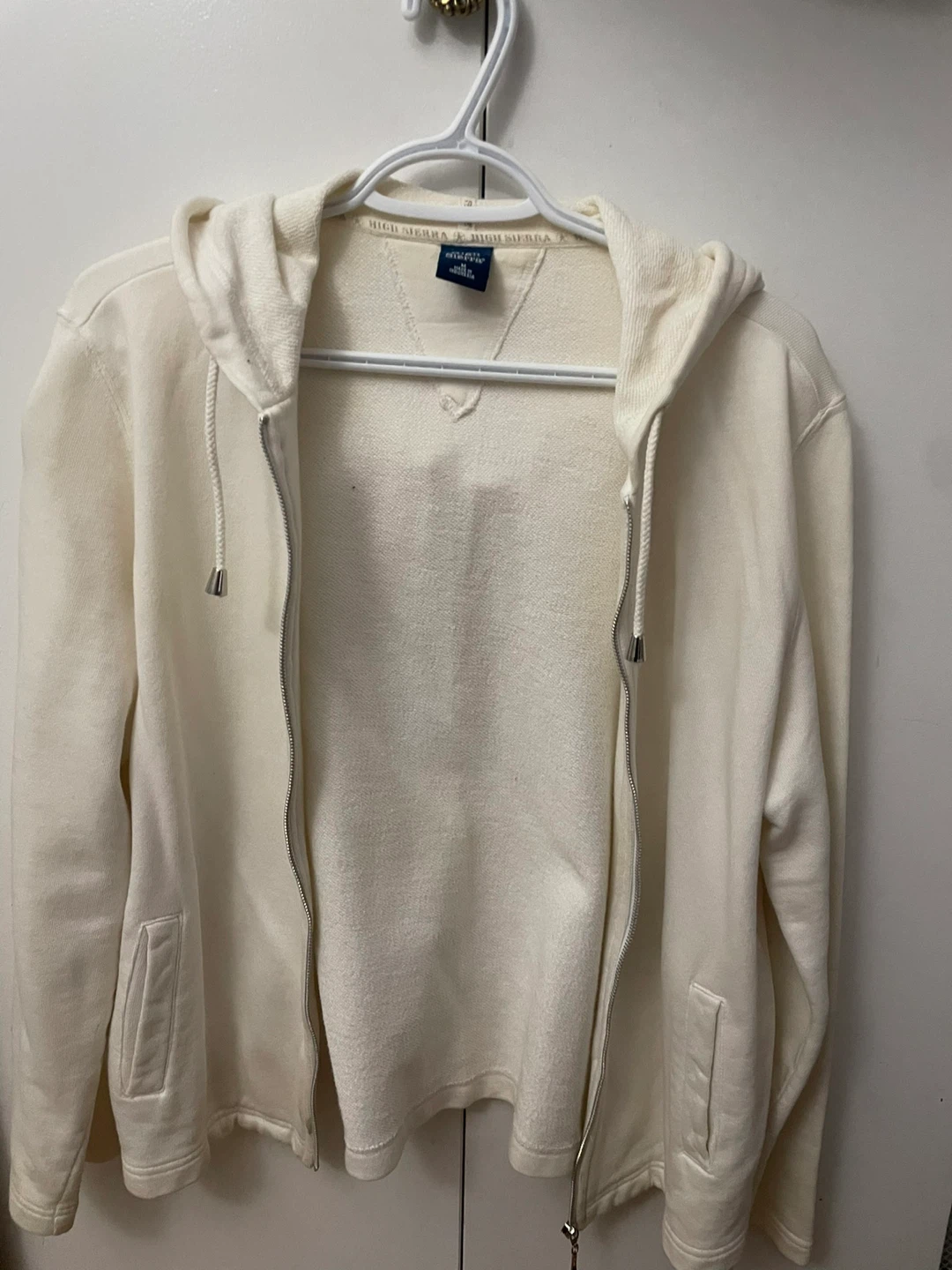 High Sierra Cream Zip-Up Hoodie - photo 3