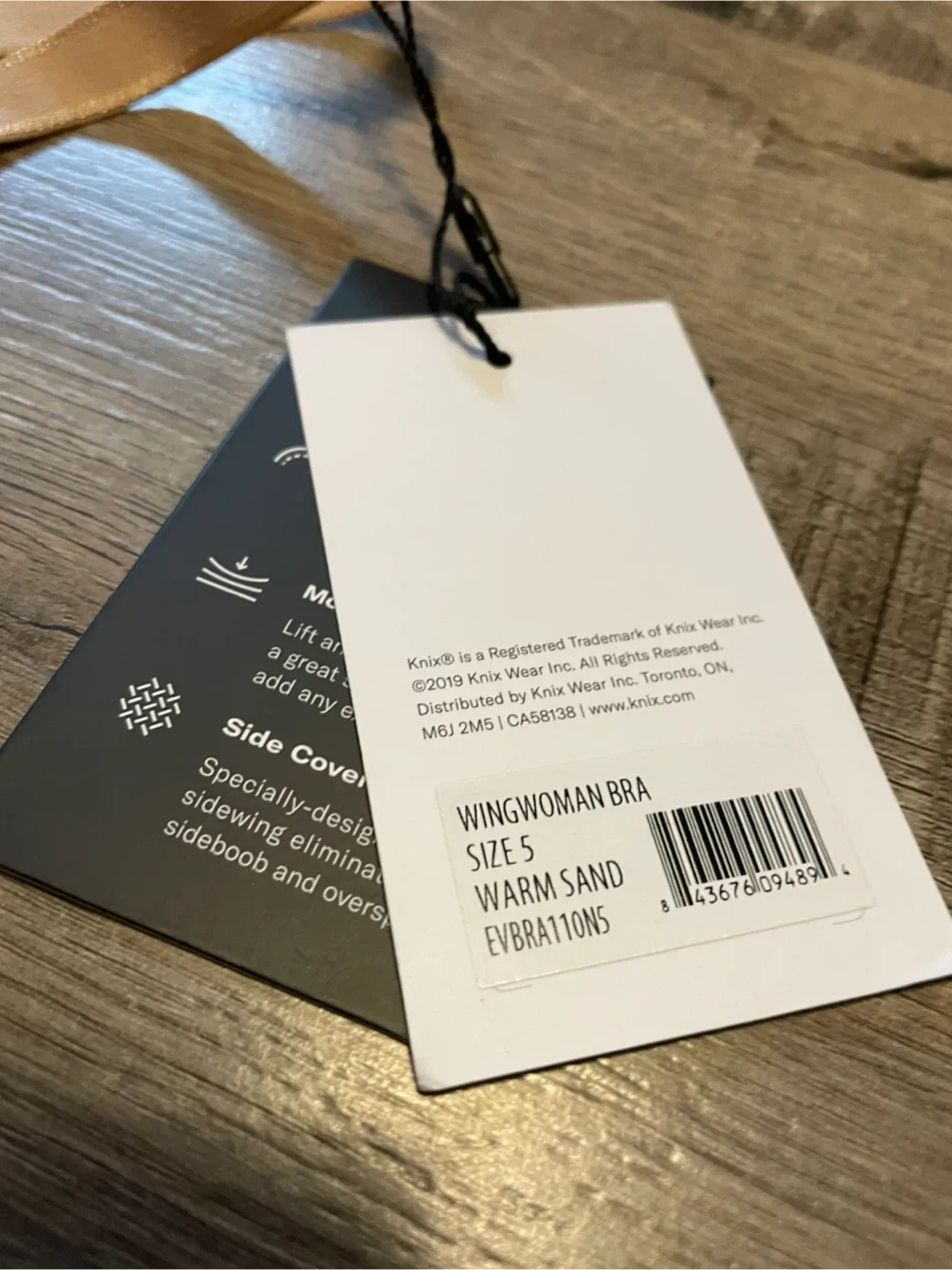 NEW! Knix WingWoman Bra - Size 5 - Warm Sand image indicator(5)