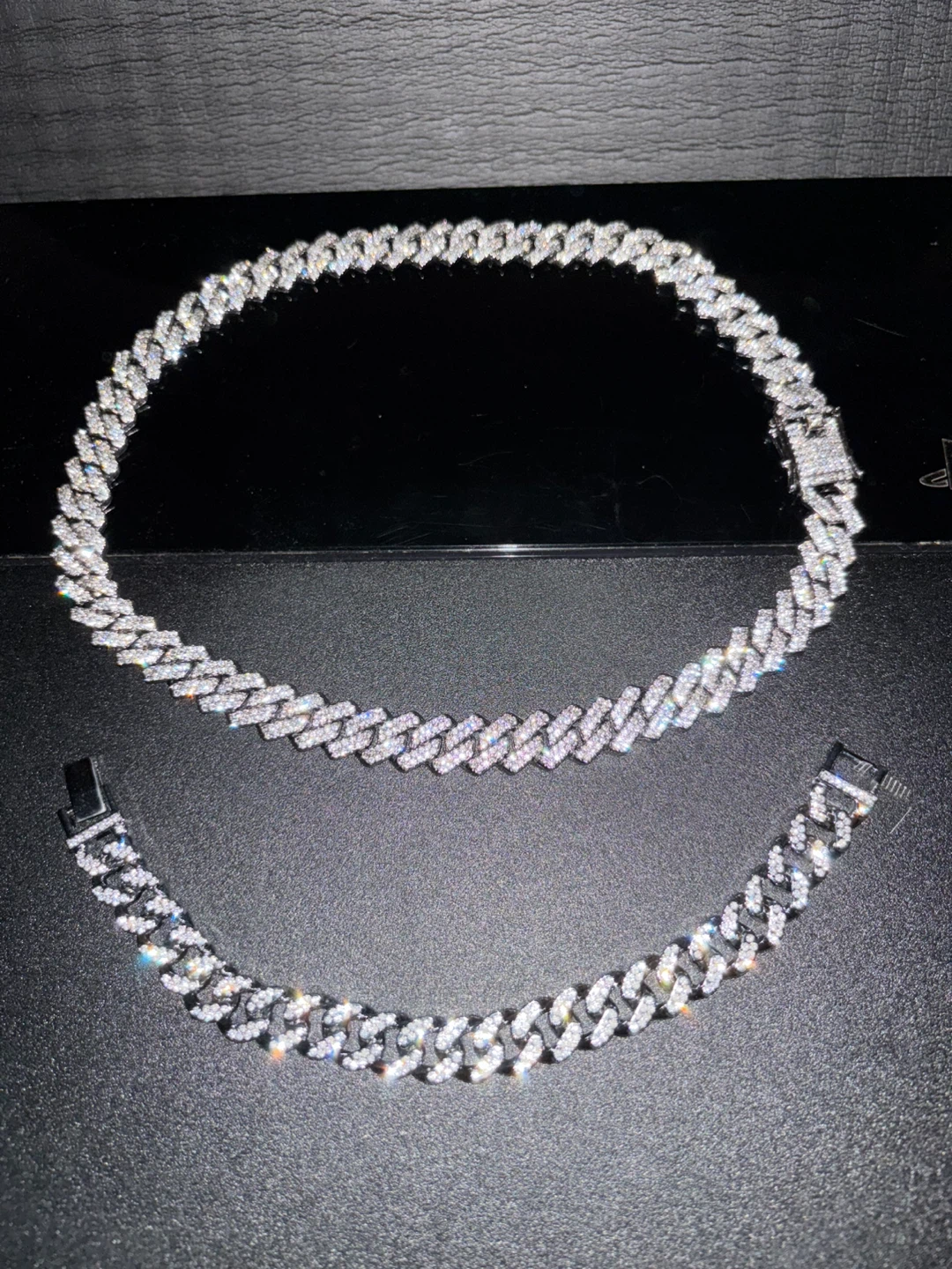 Cuban Link Chain & Bracelet Set - photo 3