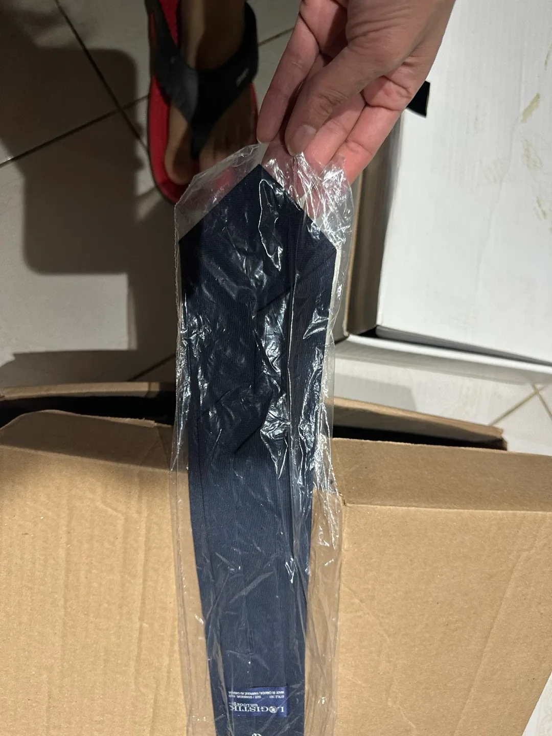 New Navy Blue Necktie and black