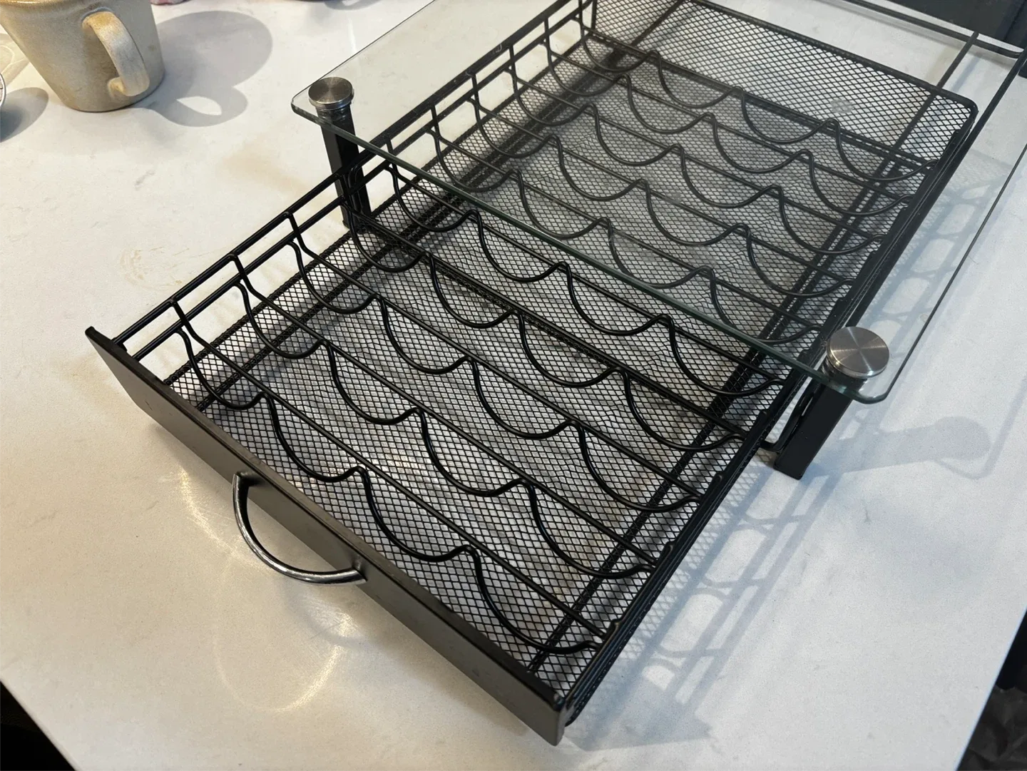 #cleanout Nespresso vertuo Capsule Drawer with Glass Top image indicator(4)