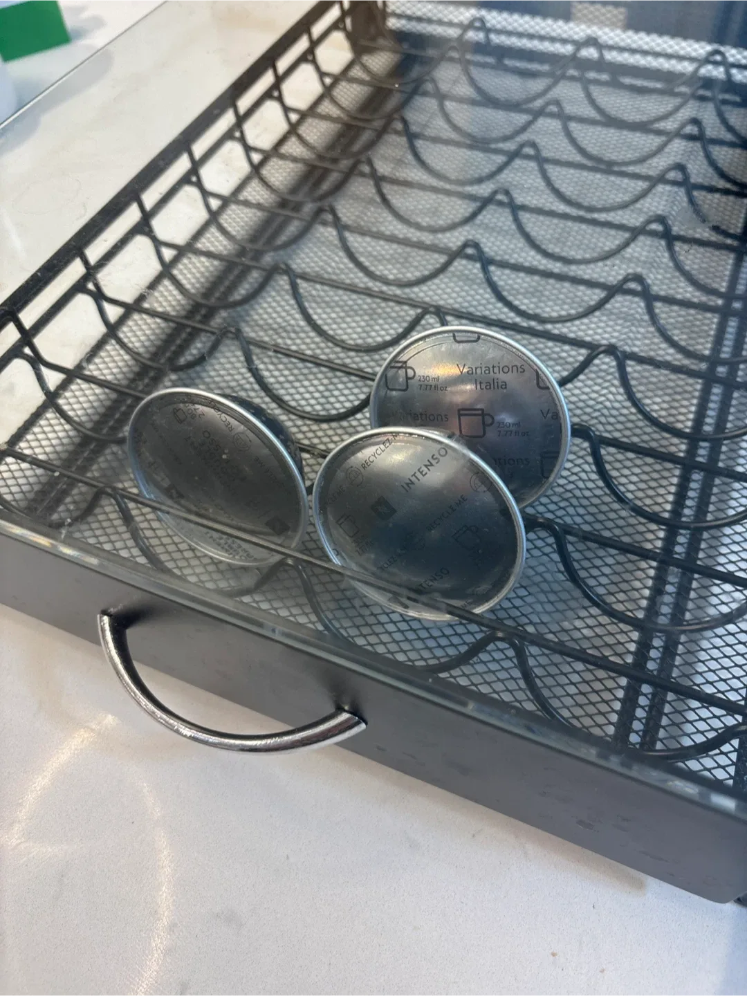 #cleanout Nespresso vertuo Capsule Drawer with Glass Top image indicator(2)